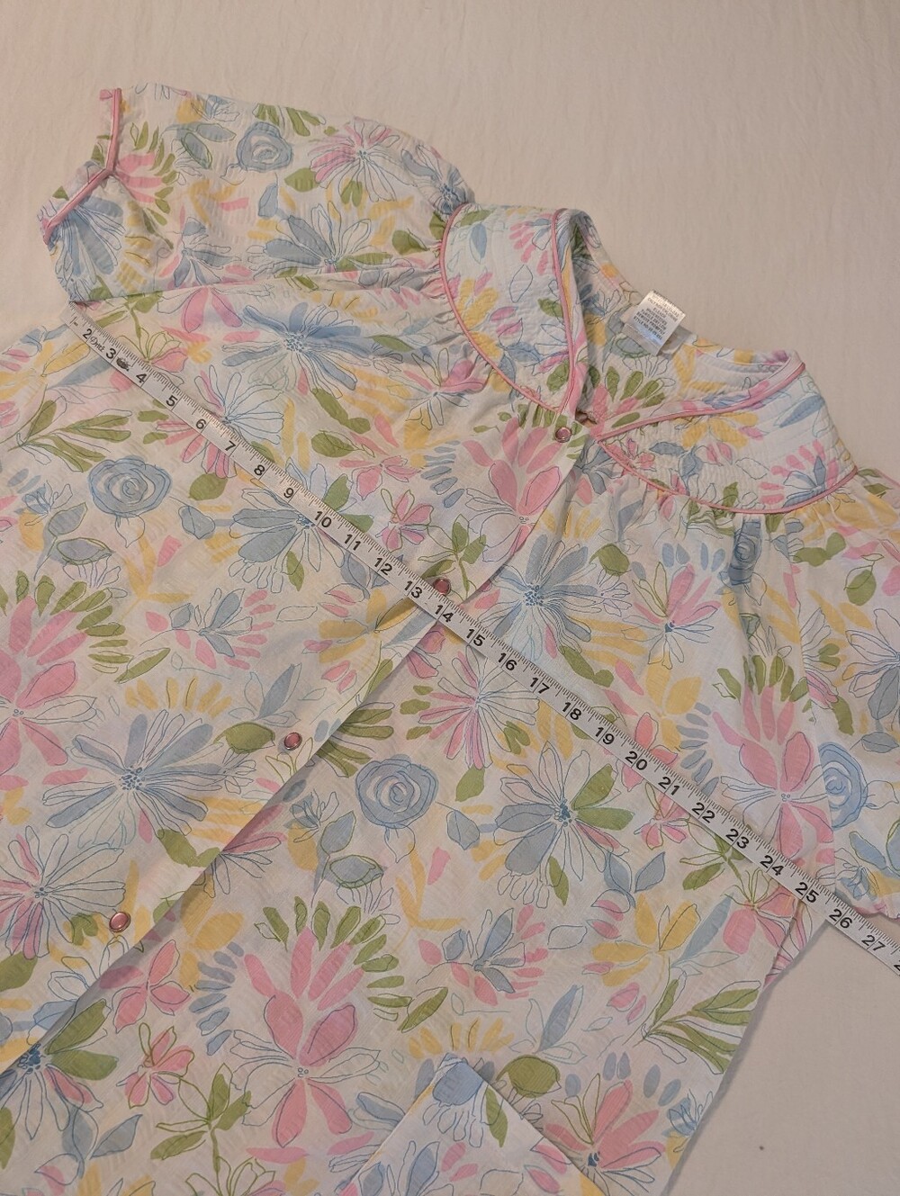 Barbizon Sleepwear Muumuu House dress Traditional Robe Floral Vtg Retro XL Mumu - Picture 5 of 12